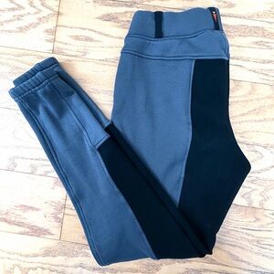 Kerrits Gray and Black Riding Leggings Full Seat Size Medium Equestrian teen/mws
